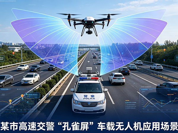 【优秀案例NO.15】某市高速交警“孔雀屏”车载无人机应用场景